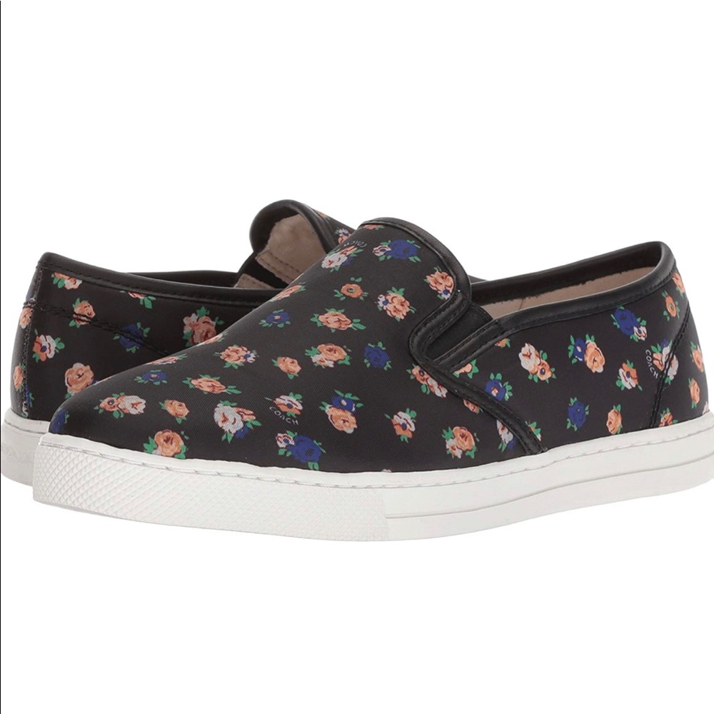 🌹 Coach Women’s Floral Slip-on Sneakers Sz6.5 🌹